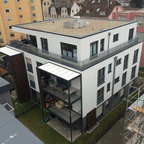 Dachbau Örtlek, Dachabdichtung mit Kiesschüttung